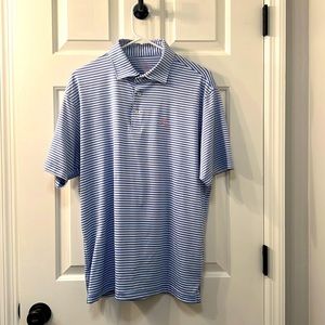 Rhoback Large blue striped polo